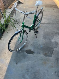 Vintage folding bike frame 19” tires 37- 541