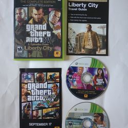 GTA Grand Theft Auto Liberty City Xbox 360 Video GAME Manual