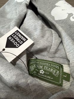 large gray denim tears
