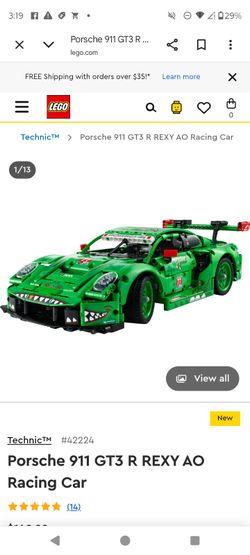 Green Porche Gt3 Lego Sport Car.