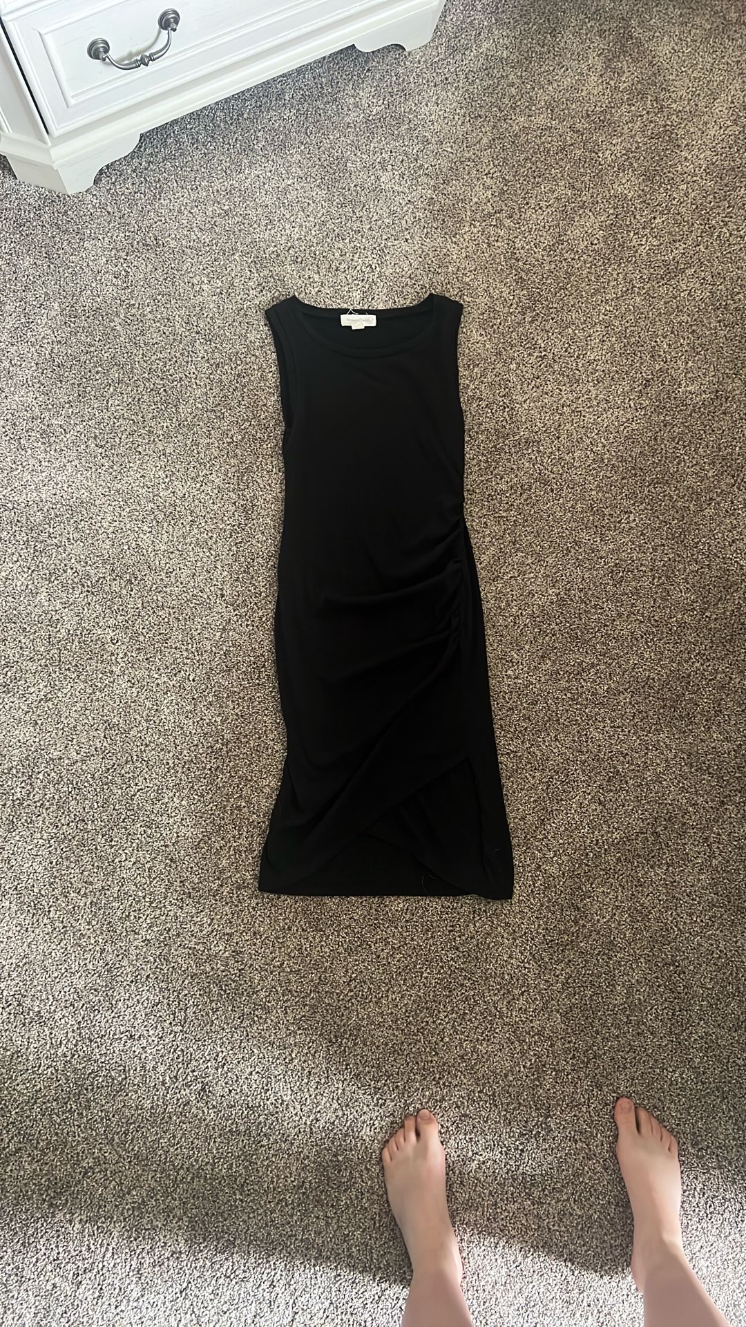 Treasure And Bond Fitted Black Dress