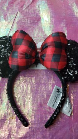 Mickey Ears Authentic from Disney Parks Plaid