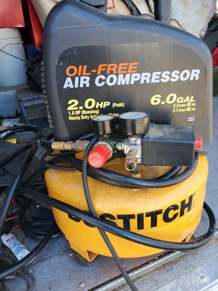 Bostitch air compressor 6 gallons