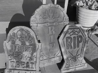 Halloween Tombstone Decorations Set of 3