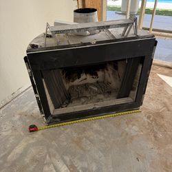 Woodburning fireplace