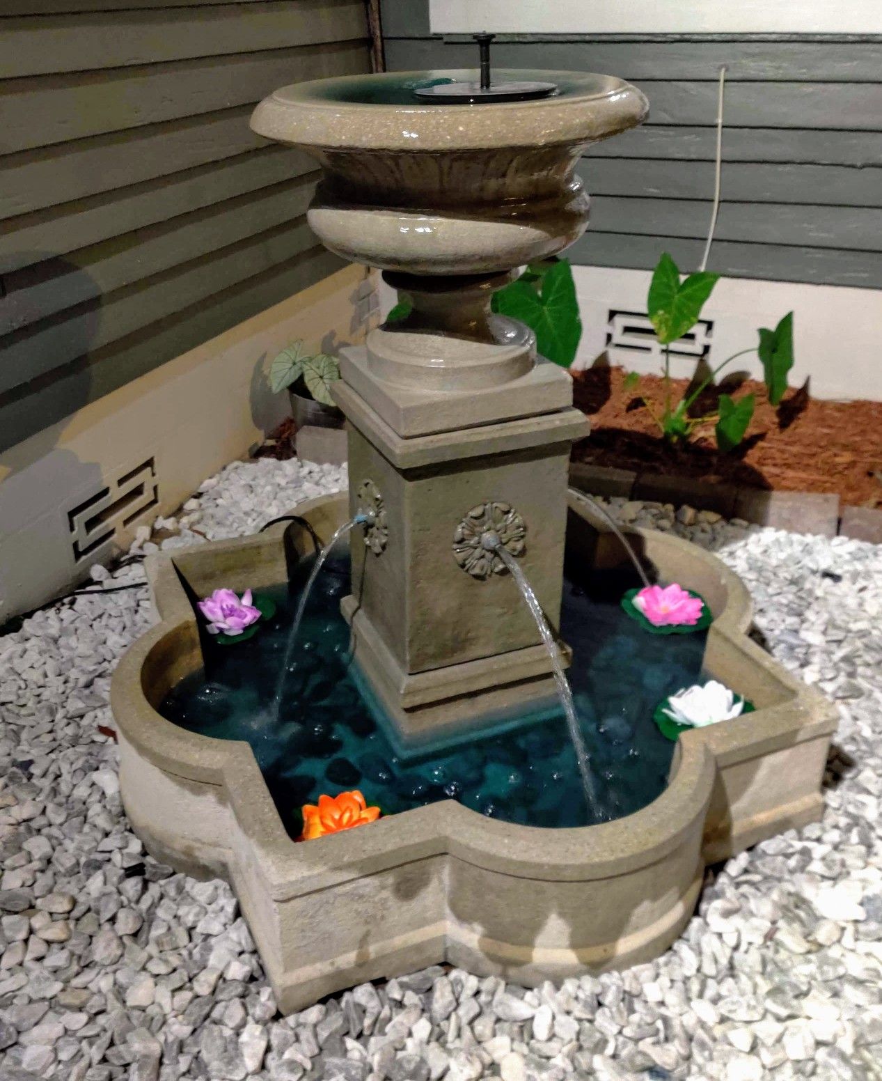 Cement Fountain with pumps