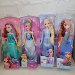 Disney Princess Frozen, Ariel, Cinderella $10 Each