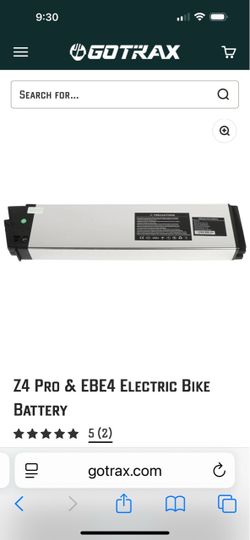 Gotrax Z4 Pro & EBE4 Electric Bike Battery