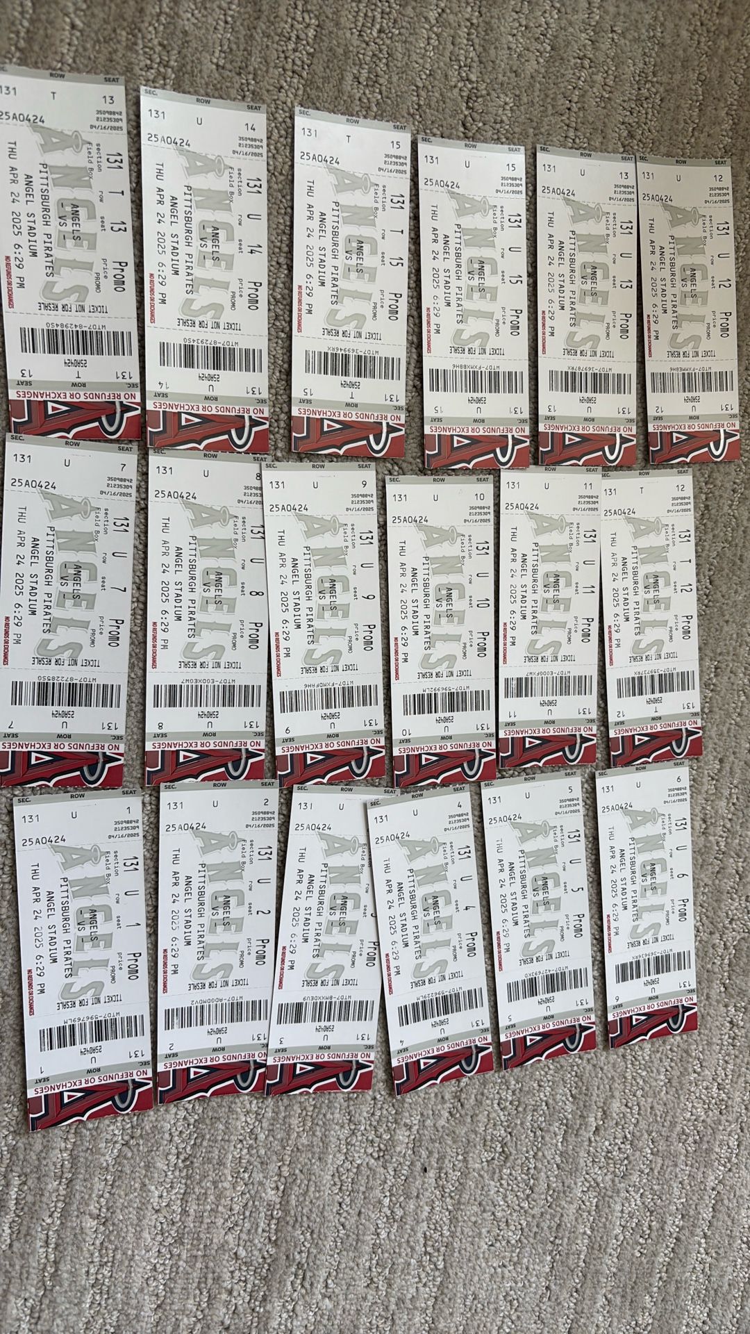 Angels Tickets
