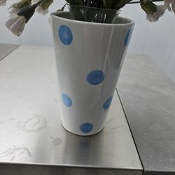 Cute Vase With Faux Flowers 
