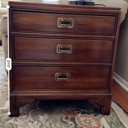 Ethan Allen Solid Wood Nightstand – 3 Drawer