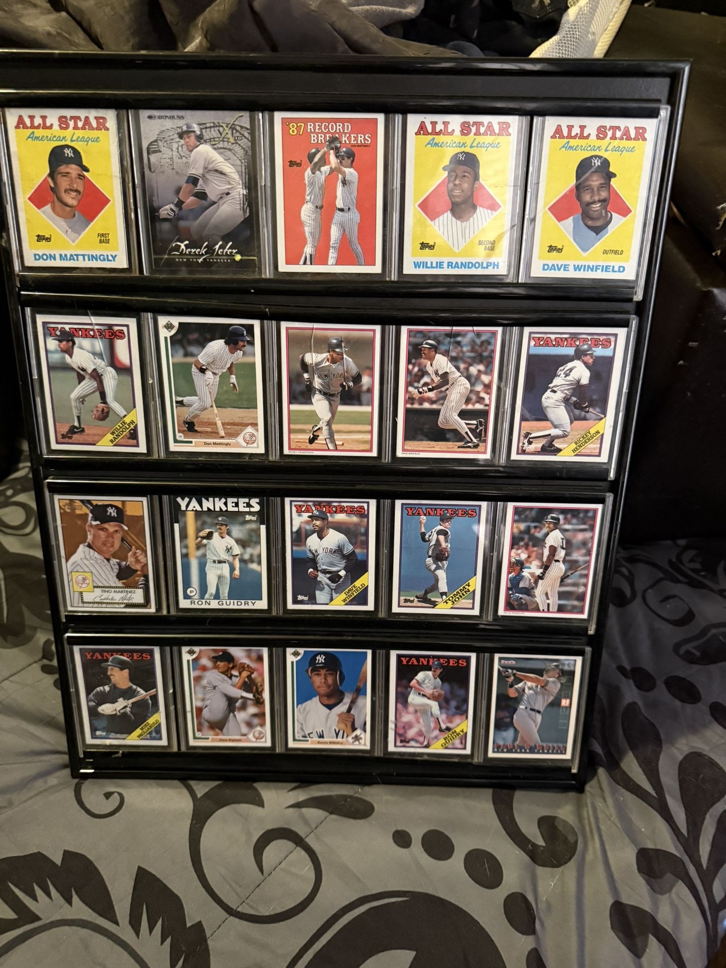 Baseball Cards In Frame