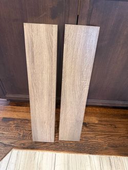Floating shelf pair