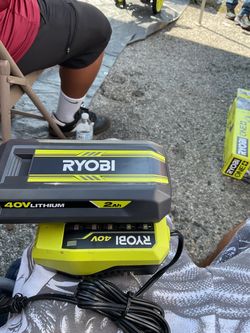 Ryobi 40V 2Ah Lithium Battery and Charger