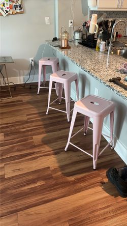 Pink stools