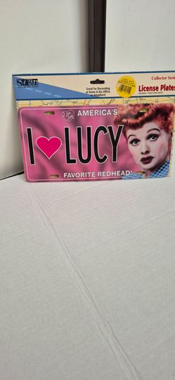I love lucy license plate