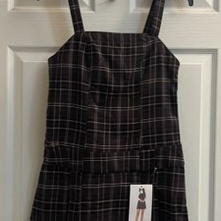 Brand New Plaid Skater Dress Size S Juniors