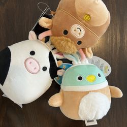 3 squishmallow 4,5”