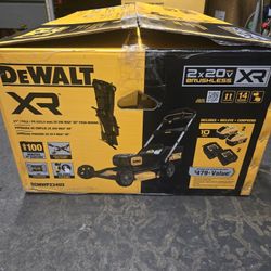 DEWALT 2x20V MAX 21 in. Cordless Battery Powered Push Lawn Mower with (2) 10 Ah Batteries #126876