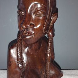 Beautiful African Head bust Statue 