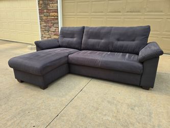 Gray IKEA 2 Piece Sectional Sofa Chaise- Professionally Cleaned