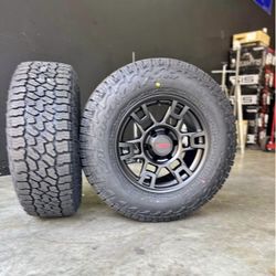 New Wheels And Tires Package Deal !! 17" Sema Style TR1 Wheel 265/70R17 Falken Wildpeak AT4W Tires