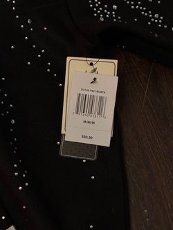 Men’s black Rhinestone Hoodie