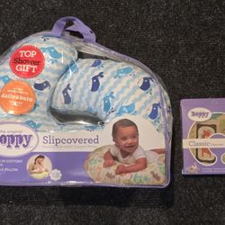 NEW Boppy Feeding and Infant Support Pillow with Extra Slipcover