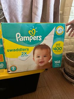 Pampers Swaddlers Size 2 (168 count)