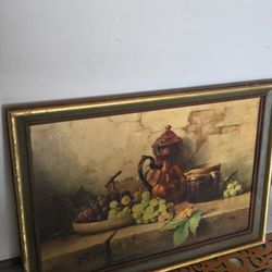 Antique Vintage Fruit Display Art Work