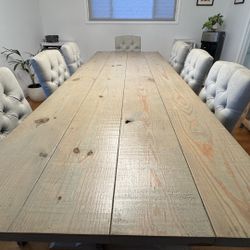 Custom 10 Foot Farm House Rustic Dining Table