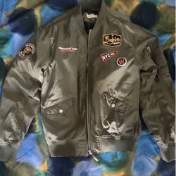 Olive Green Bomber Jacket