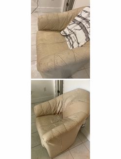 $20 Chair Beige Leather Swivel