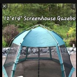$150  12' x 14'  SCREENROOM Clamshell Gazebo Tent (NIB)