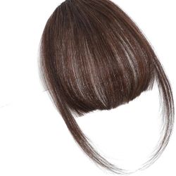 Brown Wispy Bang Fringe
