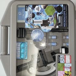 IQ Crew 52-Piece 1200X Microscope Set for Students Stem Lab Kit