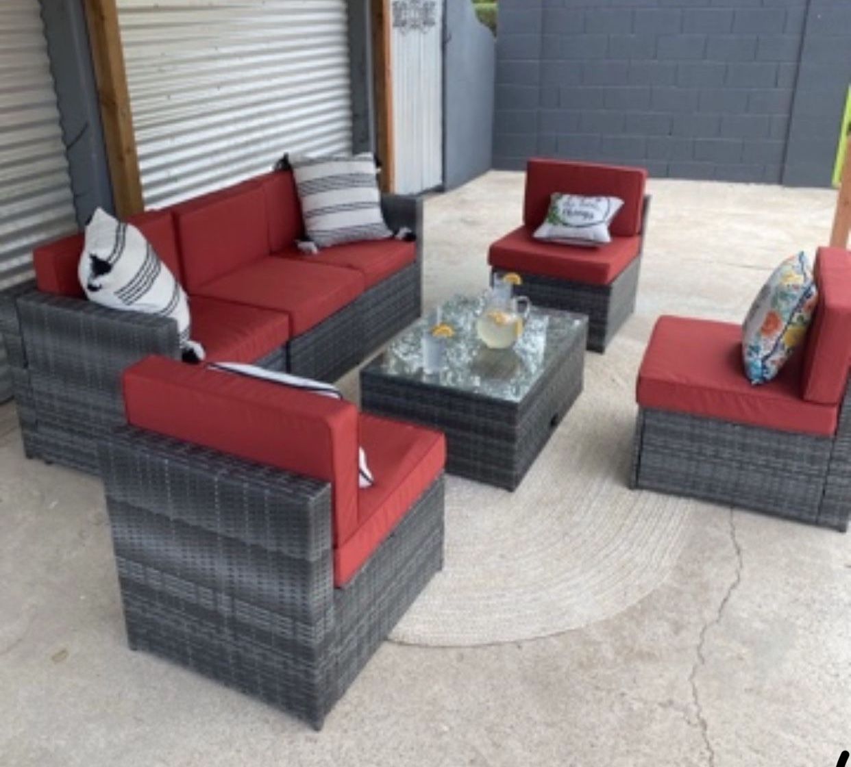 Patio set, outdoor patio sectional, conversation set, Patio Furnitur, 