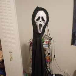 Scream Halloween Costume Adult With Blood Pump 