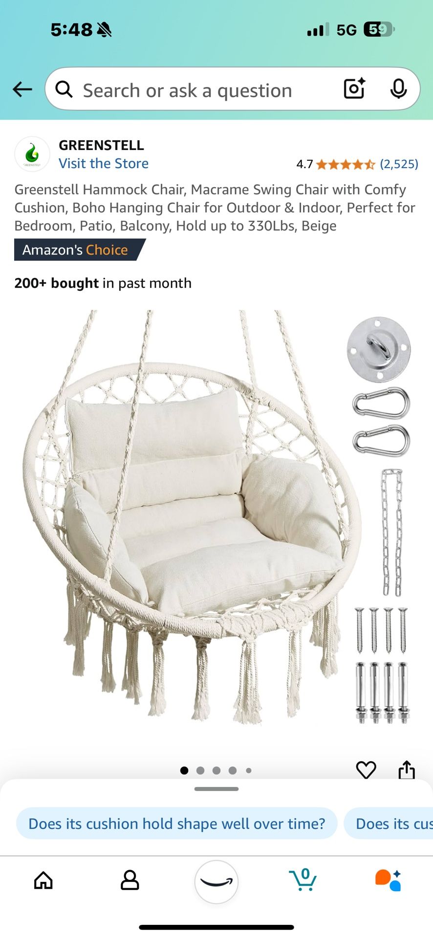 Hanging Hammock Chair