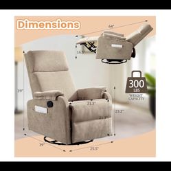Beige recliner 