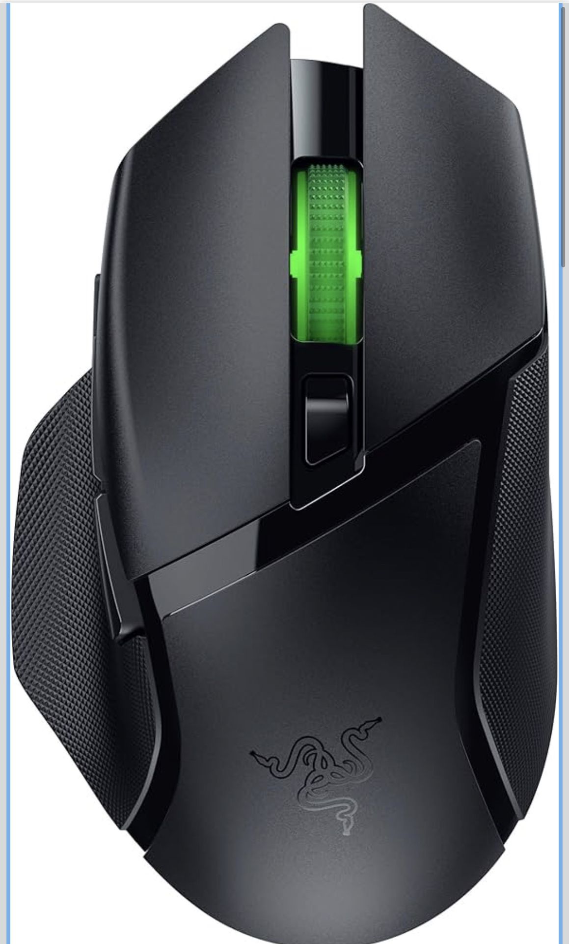 Razer Basilisk V3 X HyperSpeed Gaming Mouse - Optical - Wireless - Bluetooth/Radio Frequency - 2.40 GHz - Black - USB - 18000 dpi - 7 Button(s) - 7 Pr