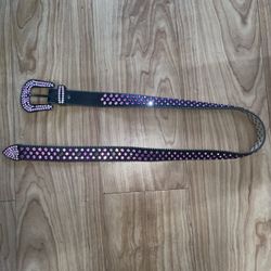 Purple Rhinestone Belt