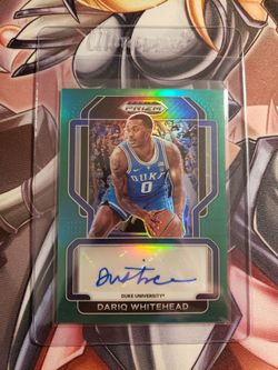 Dariq Whitehead Prism Draft Picks Autograph 