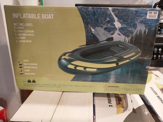 Inflatable Boat Canoe / Raft 73" X 39" X 11" , 198LBS MAX.