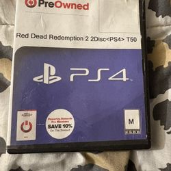 PS4 Red Dead Redemption 2 