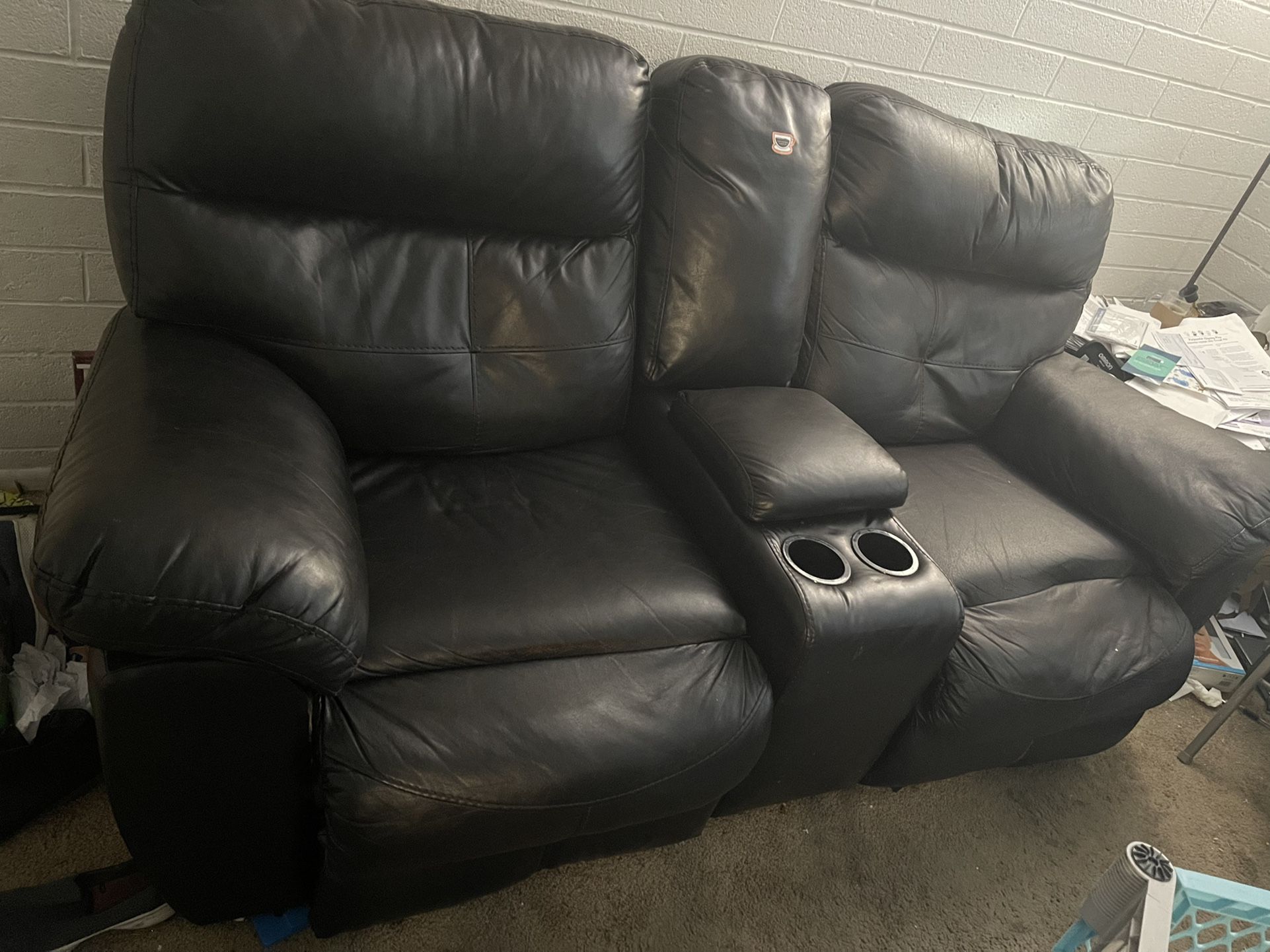 Recliner Brown Sofa