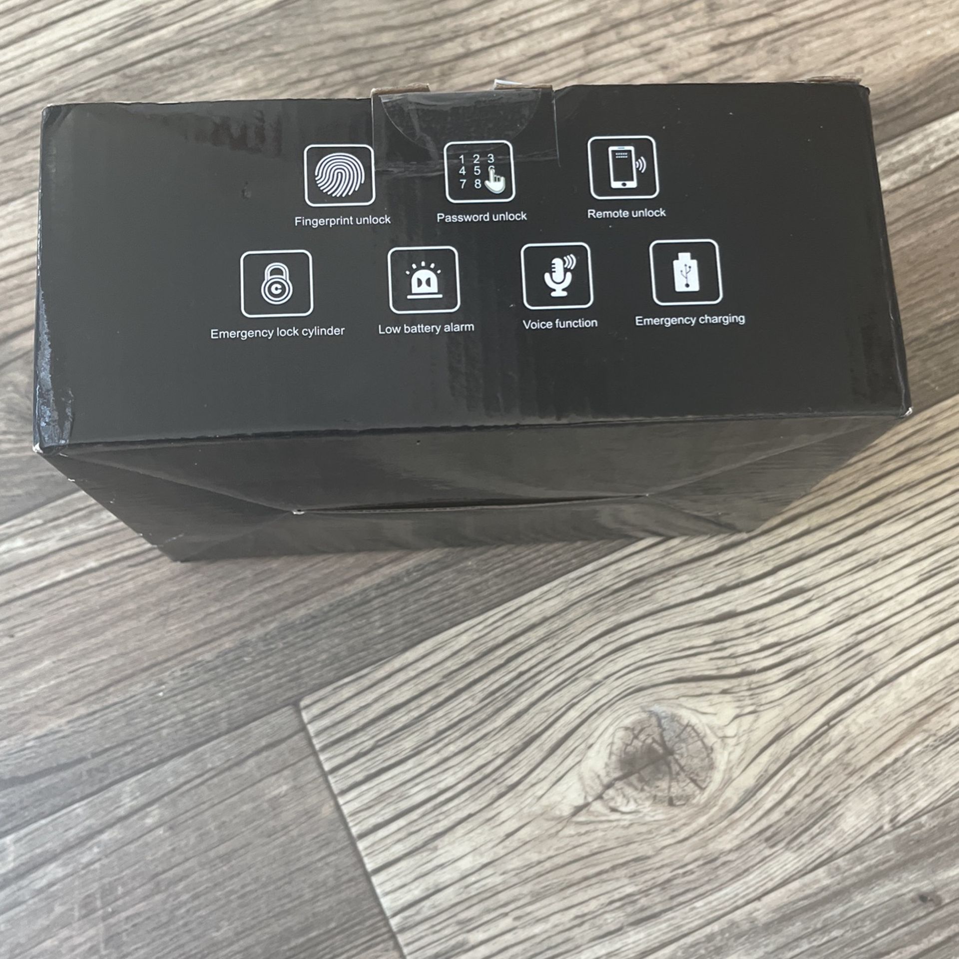 Vicmeon Smart Door Knob with LED Keypad and Key, Keyless Entry Door Lock with Voice Function, Smart Door Knob Remote Control with APP for Bedroom Gara