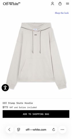 Off white large hoodie