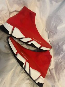 Balenciaga Speed- Red- size 10