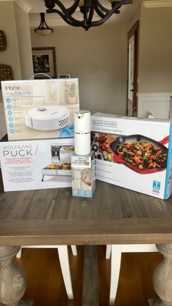 Portable Barbecue, Robot Vacuum, Grill Pan, Soap Dispenser (auto)
